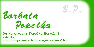 borbala popelka business card